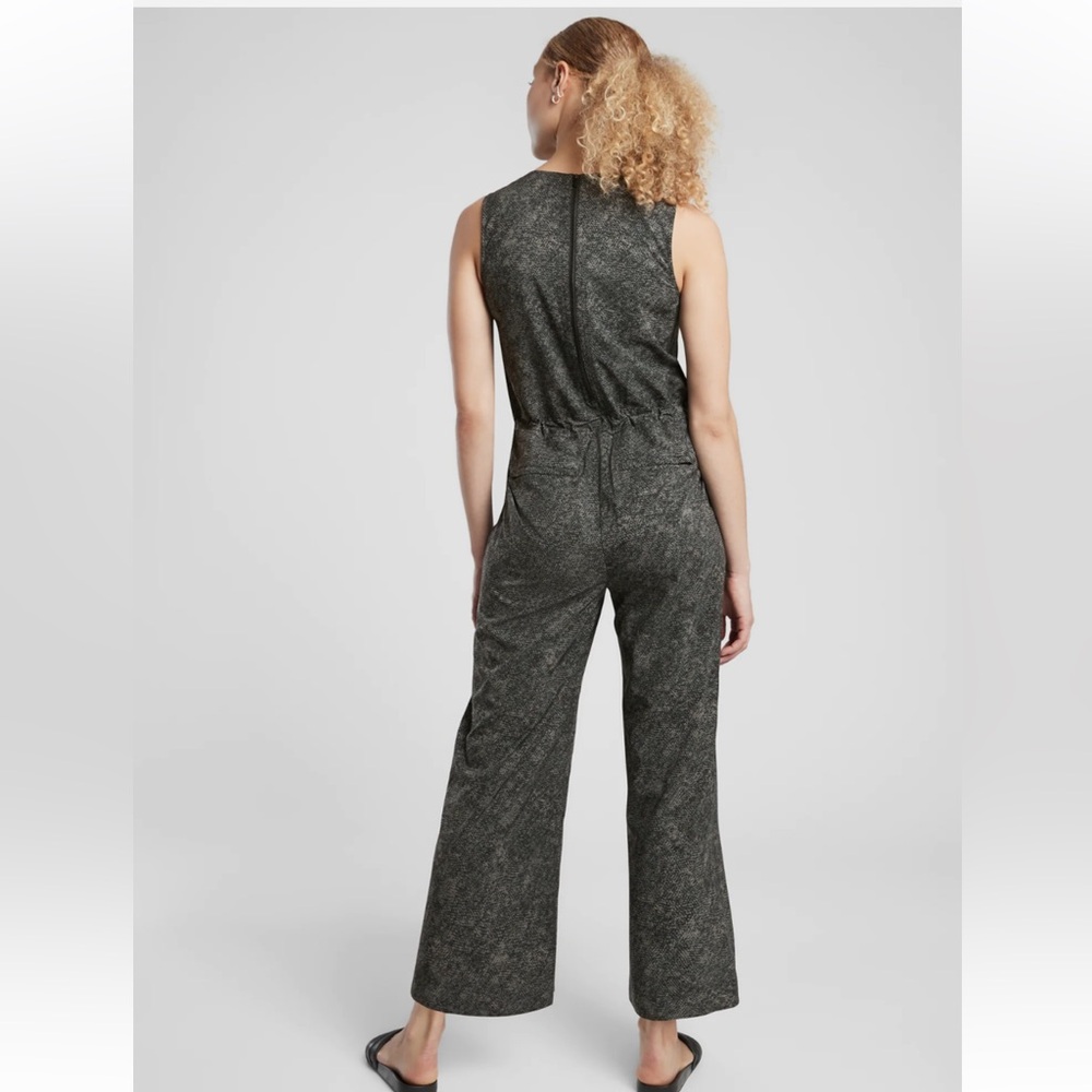 Athleta Topanga Printed Jumpsuit in Viper Black - Picture 2 of 9